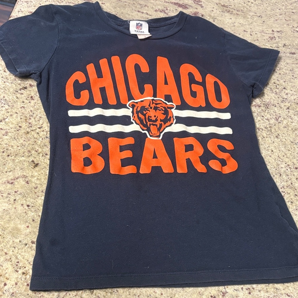 NFL Chicago Bears Kids Navy and Orange Tee